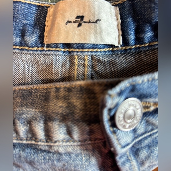 Seven For All Mankind Easy Boy Bootcut Jeans Women Size 32 Wide Leg Western - Picture 8 of 8